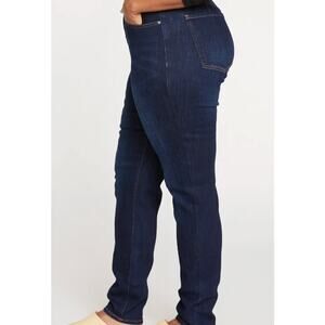 Universal Standard High Rise Stretch Skinny Denim Jeans Dark Blue Size 8 NEW